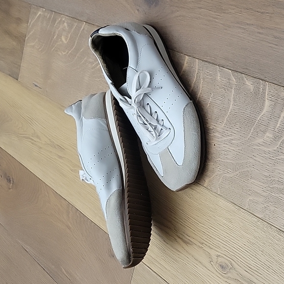 Banana Republic Thane Leather Trainer Sneaker White Leather Sz. 10M - Picture 15 of 16